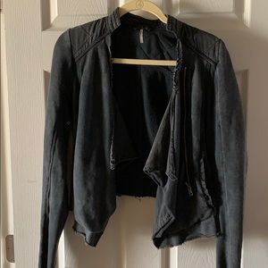 EUC free people motto sweatshirt jacket Small